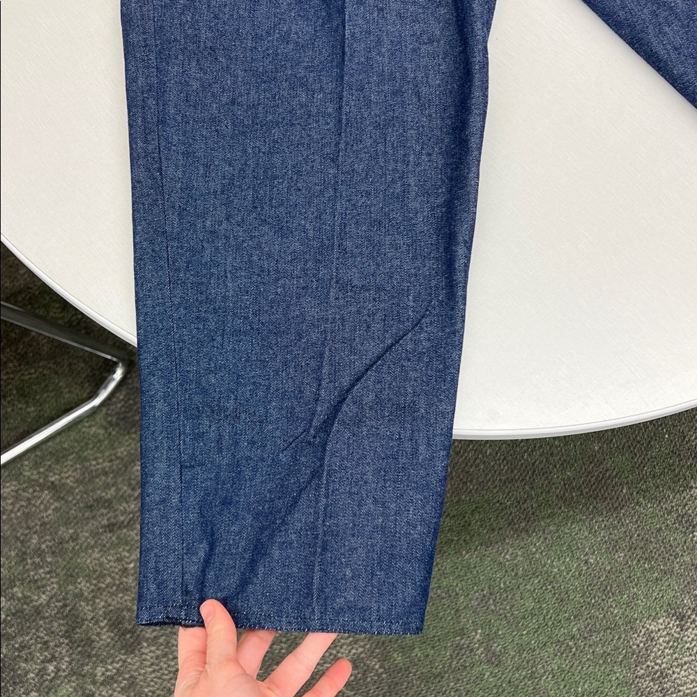 RARE vintage Helen Storey made in England artsy high waisted zippered jeans L - Picture 10 of 11